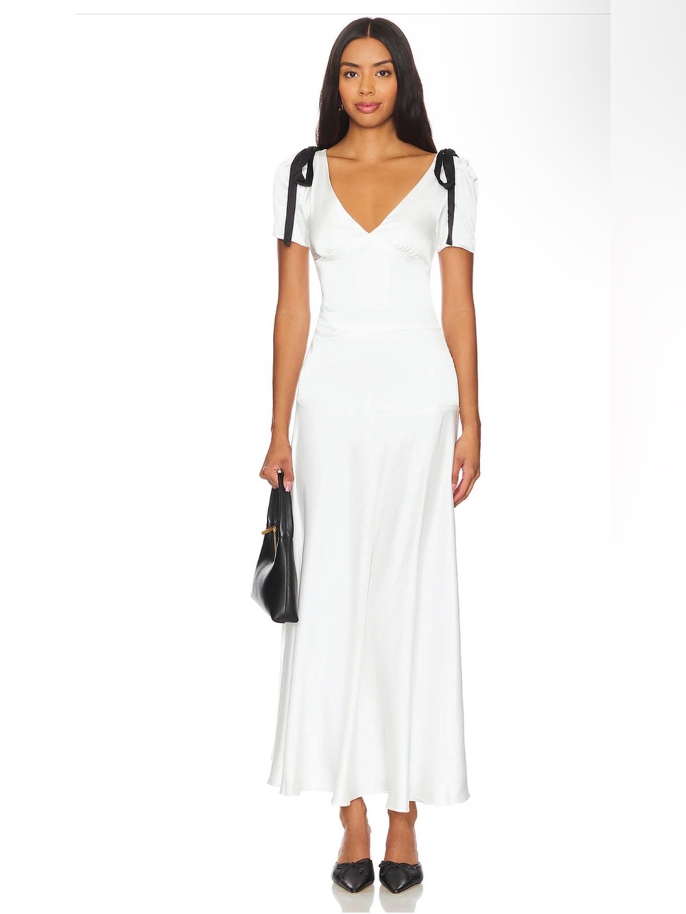 LIONESS Du Cap Maxi Dress in Porcelain